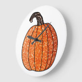 Glitter Pumpkin Grote Klok (Hoek)
