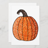 Glitter Pumpkin Kaart (Voorkant / Achterkant)