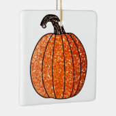 Glitter Pumpkin Keramisch Ornament (Rechts)