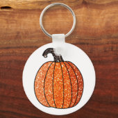 Glitter Pumpkin Sleutelhanger (Achterkant)