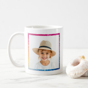 Glitter Rainbow Love You Oma Moderne foto Koffiemok