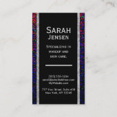 Glitter Rainbow Party Visitekaartje (Achterkant)