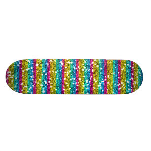 Glitter Rainbow Skateboard