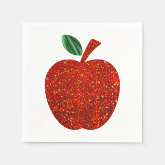 Glitter Red Apple servet