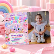 Glitter Regenboog Squishy Meisje Verjaardagsfeestj