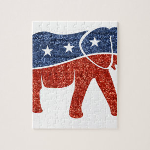 glitter - republikeinse olifant legpuzzel