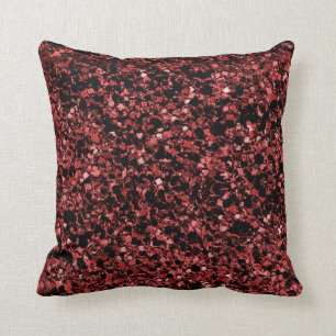 Glitter rode textuur kussen