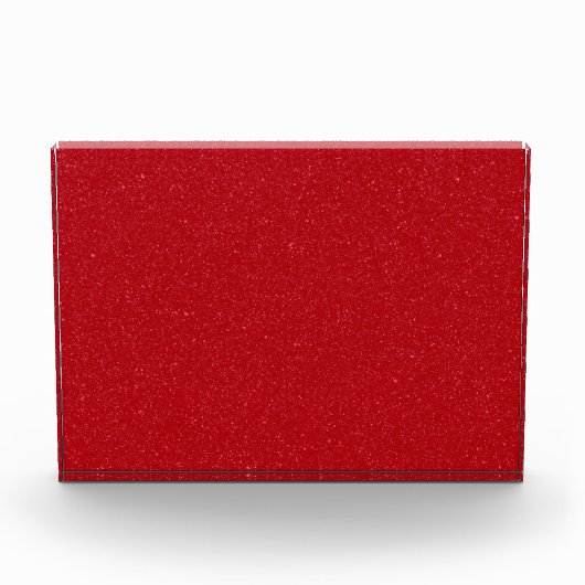 Glitter Rood Acryl Fotoblok (Voorkant)