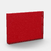 Glitter Rood Acryl Fotoblok (Links)