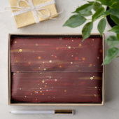 Glitter (rood en goud) tissuepapier (Geschenk)
