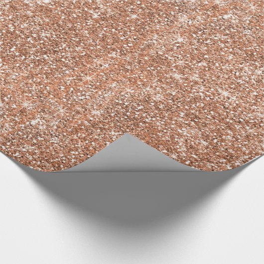 Glitter Roos Gold Cadeaupapier (Hoek)