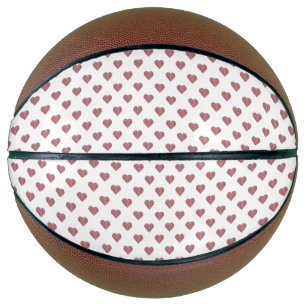 Glitter Roos Gold Hearts Witte achtergrond Basketbal