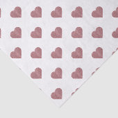 Glitter Roos Gold Hearts Witte achtergrond Tissuepapier (Detail)