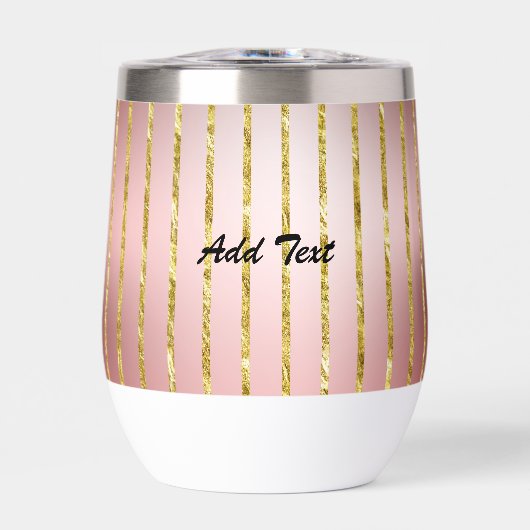 Glitter Roos Gold Tekst toevoegen (Voorkant)