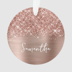 Glitter Rose Gold Glam Nom Photo
