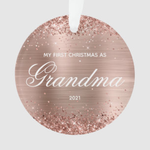 Glitter Rose Gold Mon premier Noël comme grand-mèr