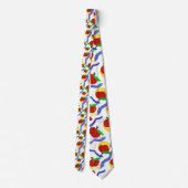 Glitter Rosh Hashanah shofar appels en honing Stropdas (Achterkant)