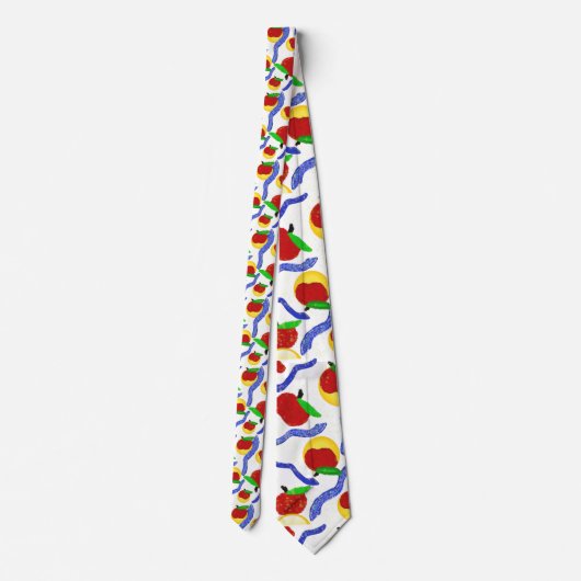 Glitter Rosh Hashanah shofar appels en honing Stropdas (Achterkant)
