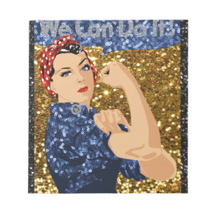 glitter rosie de klinker notitieblok