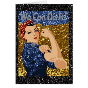glitter rosie de riveter