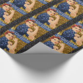 glitter rosie de riveter cadeaupapier (Hoek)