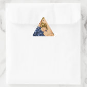 glitter rosie de riveter driehoek sticker (Tas)