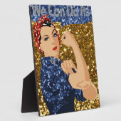 glitter rosie de riveter fotoplaat (Zijkant)