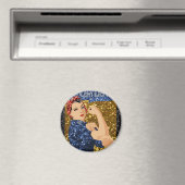 glitter rosie de riveter magneet (Insitu (Vaatwasser))