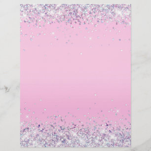 Glitter roze blanco flyer
