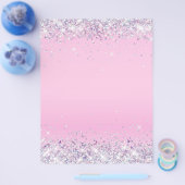 Glitter roze blanco flyer (Enkel)
