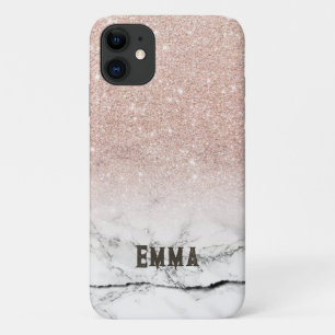glitter roze Emma op iPhone 11 hoesjes