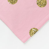 Glitter & Roze Floral Unicorn Trendy Fleece Deken (Hoek)