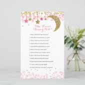 Glitter roze maan Waterverf die mama het beste ken (Staand voorkant)