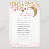 Glitter roze maan Waterverf die mama het beste ken (Voorkant / Achterkant)