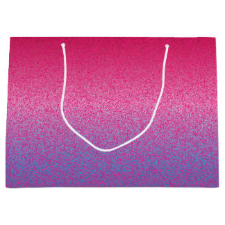 Glitter-roze-Paars-GIFT BAG L Large Cadeautasje