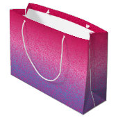 Glitter-roze-Paars-GIFT BAG L Large Cadeautasje (Achterkant Gekanteld)