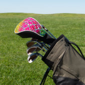 Glitter Roze Snakeskin Golfheadcover (Insitu)