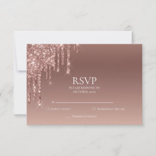 Glitter RSVP 50th Pink Birthday Party