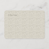 Glitter Sandy Bruiloft Wishing Well Informatiekaartje (Achterkant)