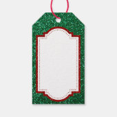 Glitter Santa Hat Cadeaulabel (Achterkant)