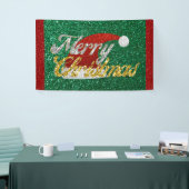 Glitter Santa Hat Spandoek (Beurs)