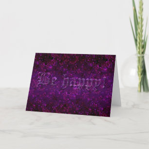 Glitter schitteren gloeien paarse confetti lovertj kaart