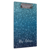 Glitter Seaside en Ocean Blue Gradient Teacher Klembord (Rechts)