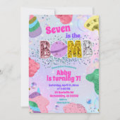 Glitter Sequin Rainbow Pastel Bath Bomb Invitation (Devant)