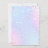 Glitter Sequin Rainbow Pastel Bath Bomb Invitation (Dos)