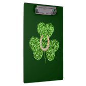 Glitter Shamrock and Hoefijzer Cliboard Klembord (Rechts)