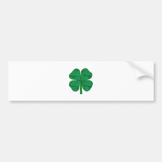 glitter shamrock bumpersticker (Voorkant)