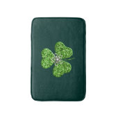 Glitter Shamrock en Flower badmat (Voorkant Verticaal)
