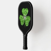 Glitter Shamrock en Flower Pickleball Paddle (Links)