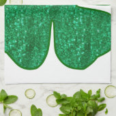 glitter shamrock theedoek (Gevouwen)